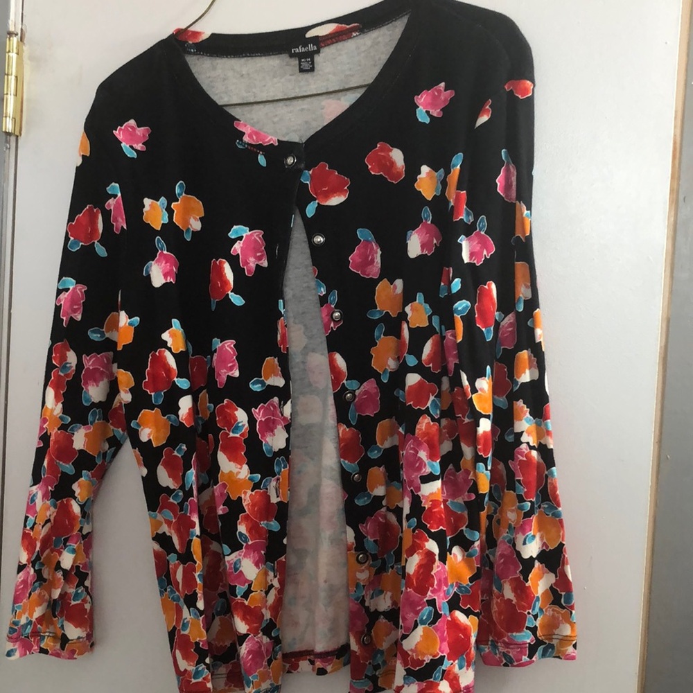 Flower pattern cardigan